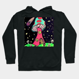 Mushroom Space House Hoodie